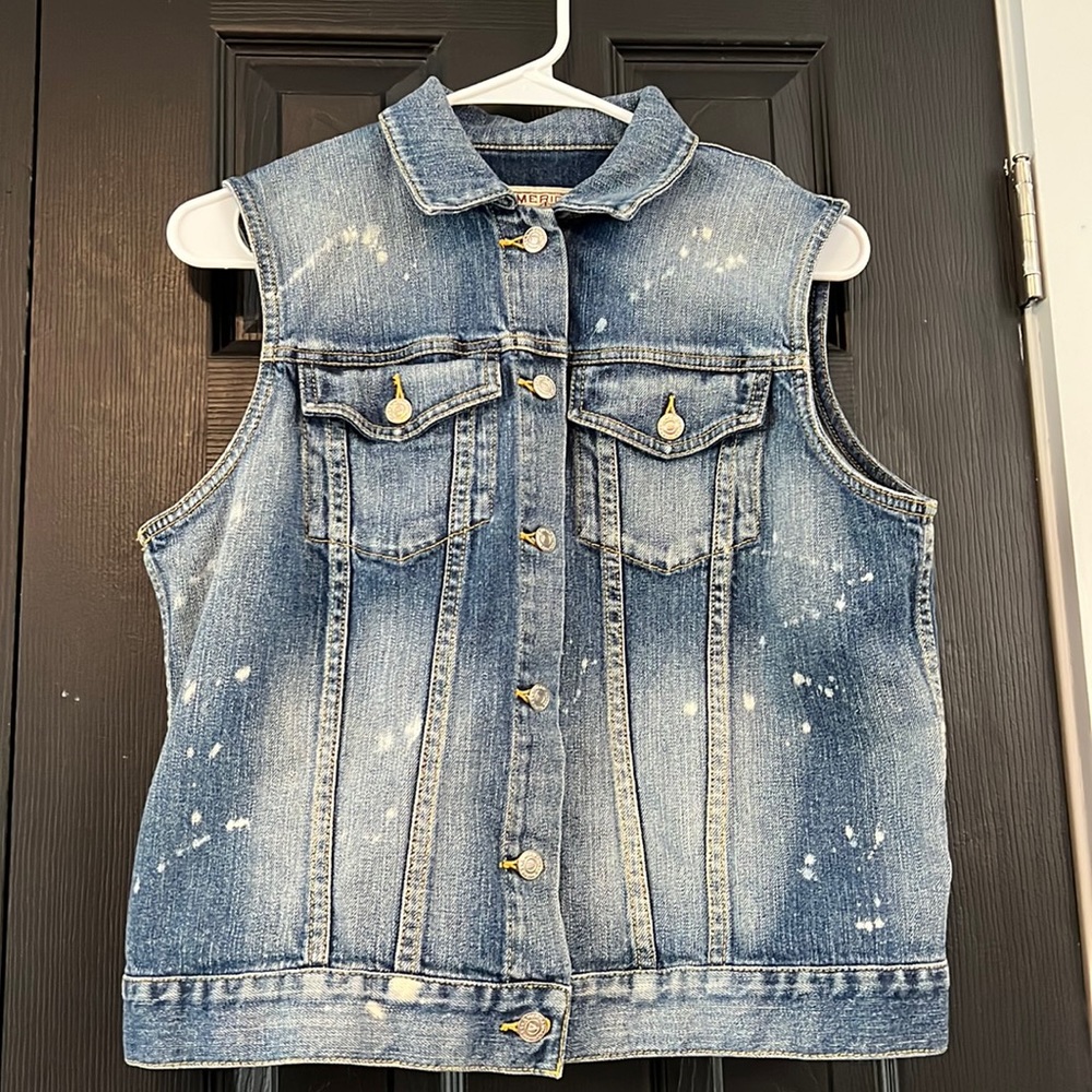 American Living Denim Vest size Large